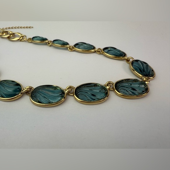 Vintage beach goddess faux gripoux/ cabochon  necklace - Picture 12 of 13